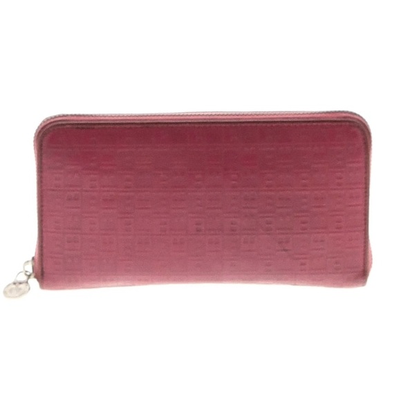 Bally Red Embossed Zip Wallet - Picture 15 of 15